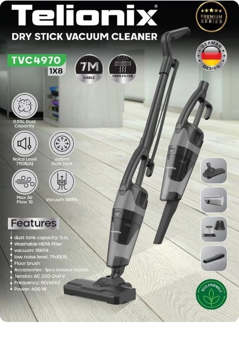 جاروبرقی عصایی تلیونیکس مدل 4970