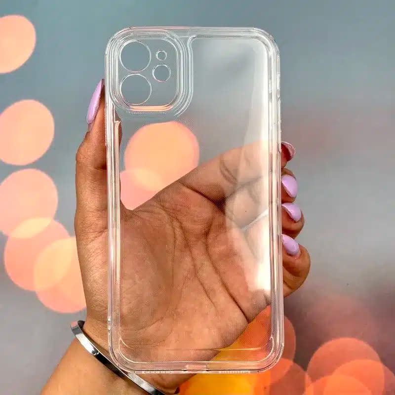 کاور شارک قاب مدل ژله ای شفاف مناسب برای گوشی موبایل اپل Iphone 11