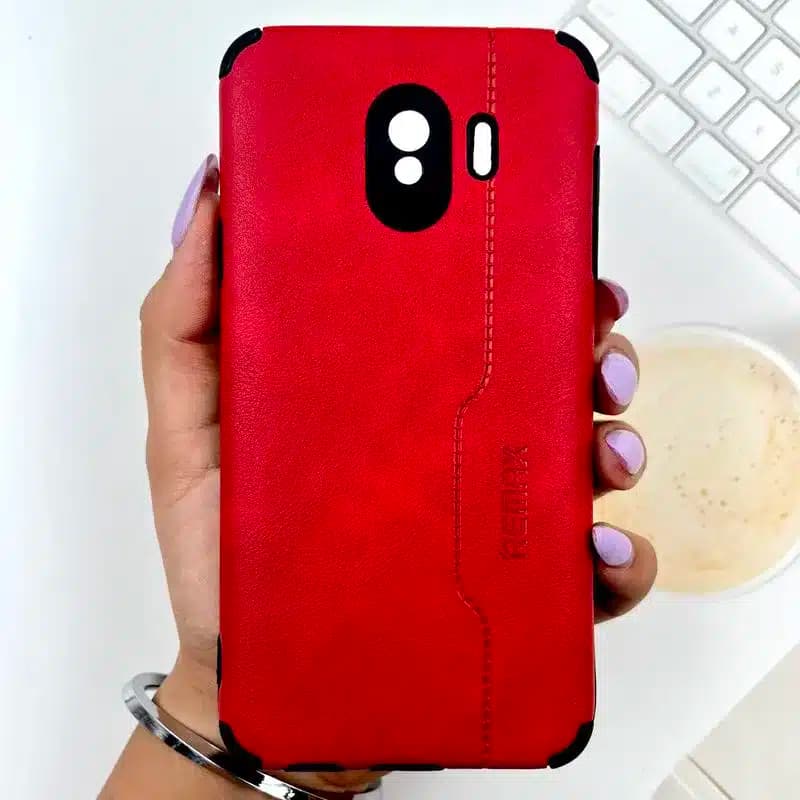 کاور شارک قاب مدل چرم RMX مناسب برای گوشی موبایل سامسونگ Galaxy J4 — تصویر ۲