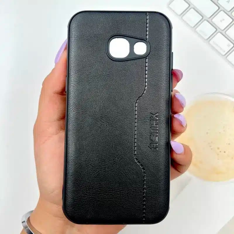کاور شارک قاب مدل چرم RMX مناسب برای گوشی موبایل سامسونگ Galaxy A3 2017 / A320 — تصویر ۲