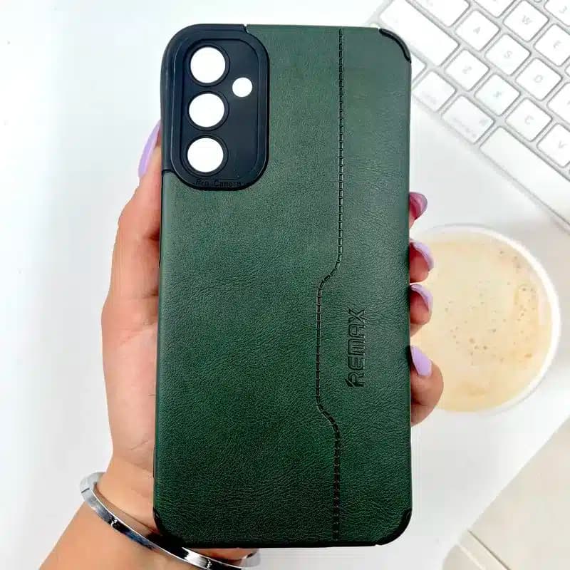 کاور شارک قاب مدل چرم RMX مناسب برای گوشی موبایل سامسونگ Galaxy A17 — تصویر ۲