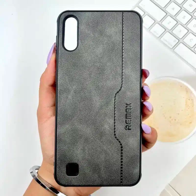 کاور شارک قاب مدل چرم RMX مناسب برای گوشی موبایل سامسونگ Galaxy A10 — تصویر ۲