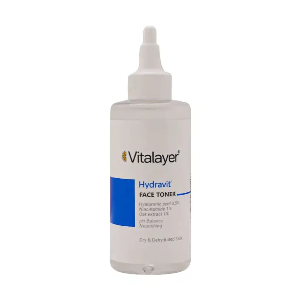تونر صورت ویتالیر مدل Hydravit مناسب پوست خشک و دهیدراته حجم ۲۰۰ میلی‌لیتر