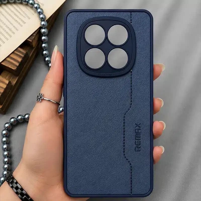 کاور شارک قاب مدل چرم RMX مناسب برای گوشی موبایل شیائومی Redmi Note 14 Pro 5G / Redmi Note 14 Pro Plus / Poco X7