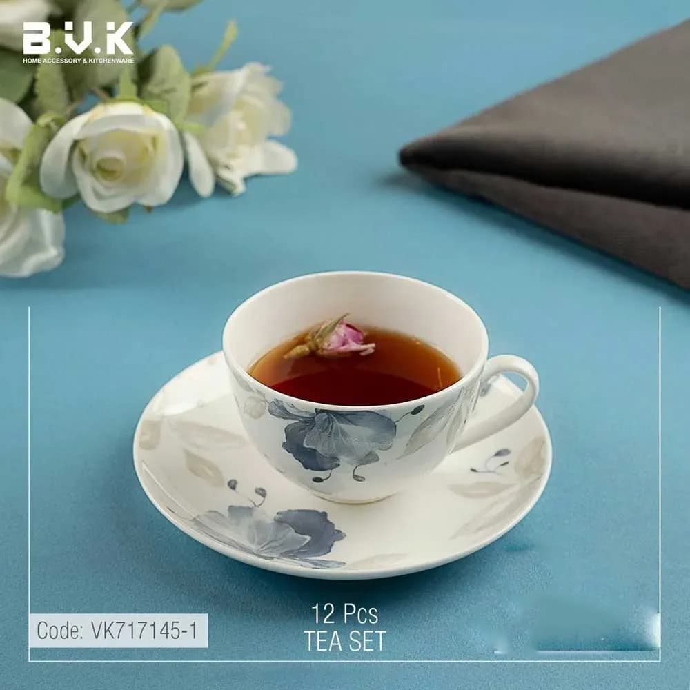 ست فنجان و نعلبکی چینی بن چاینا بی وی کی کد 717145 — تصویر ۴