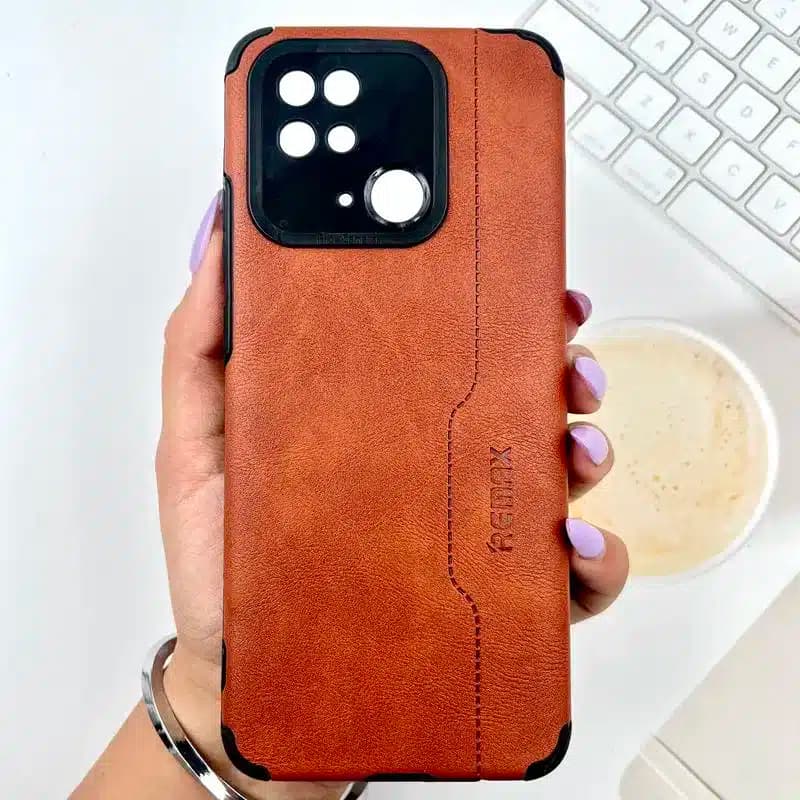 کاور شارک قاب مدل چرم RMX مناسب برای گوشی موبایل شیائومی Redmi 10c / Poco C40