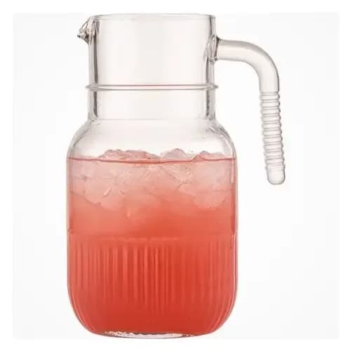 پارچ شیشه ای شیاردار لیمون 1.5 لیتری