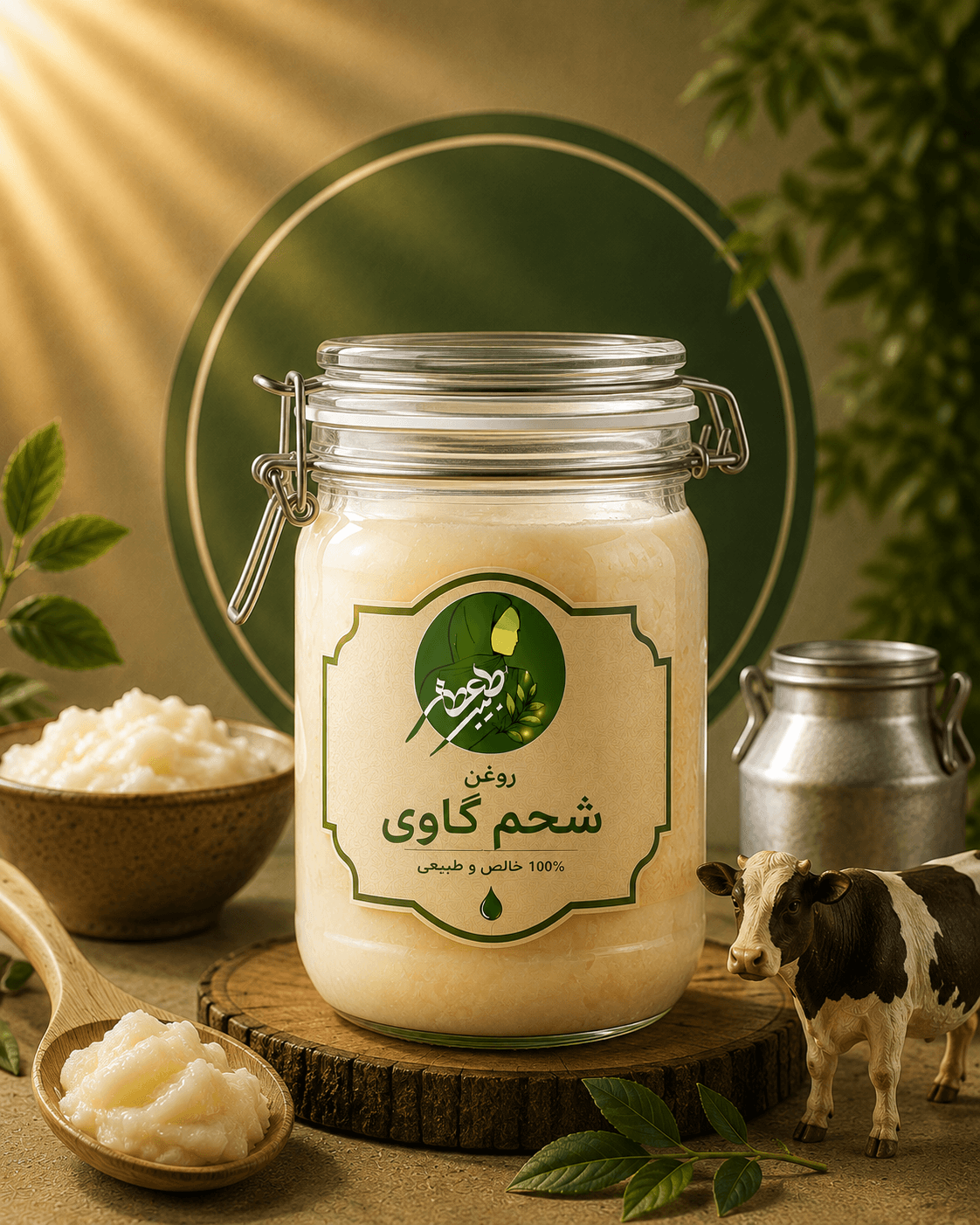 روغن شحم گاو بوگیری شدە 1 کیلویی