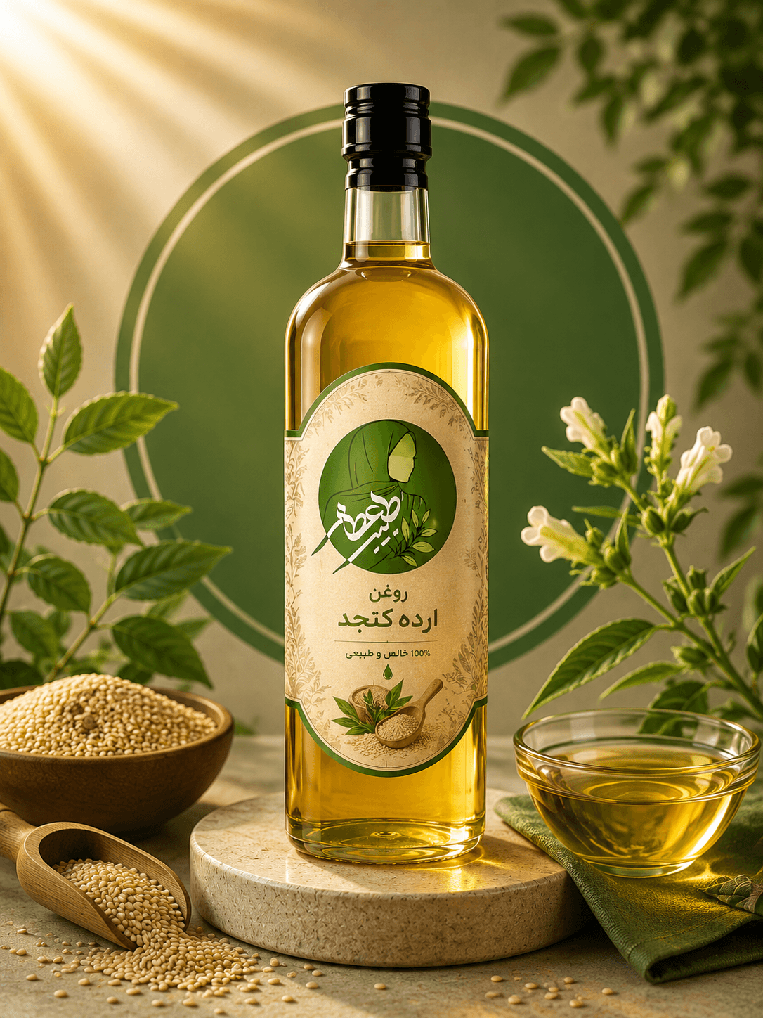 روغن ارده کنجدی 1 لیتری