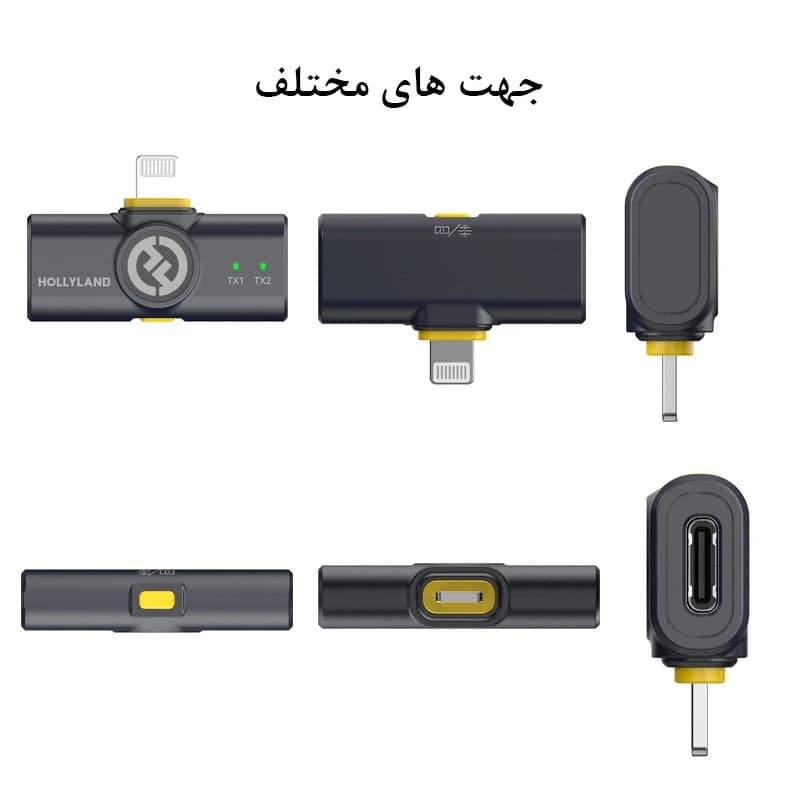 میکروفون کمبو بیسیم دو نفره مدل LARK M2 — تصویر ۲