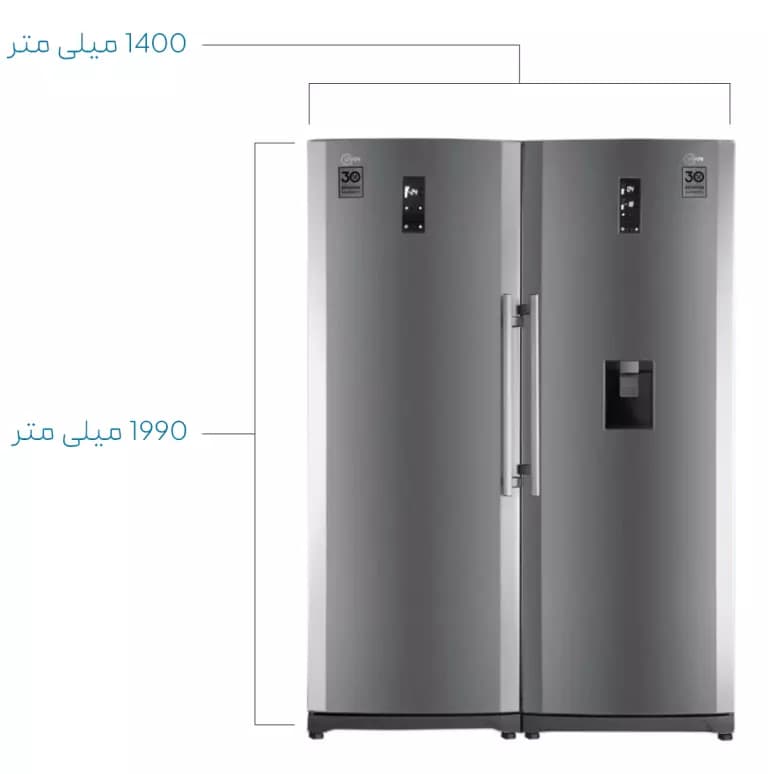 یخچال و فریزر دوقلو کلور مدل FNT-101 و RNT-101 سری 70 — تصویر ۷