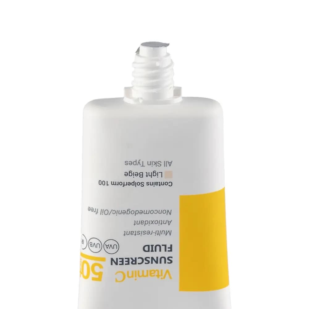فلوئید ضد آفتاب ویتالیر مدل Vitamin C SPF50 حجم ۴۰ میلی‌لیتر — تصویر ۲