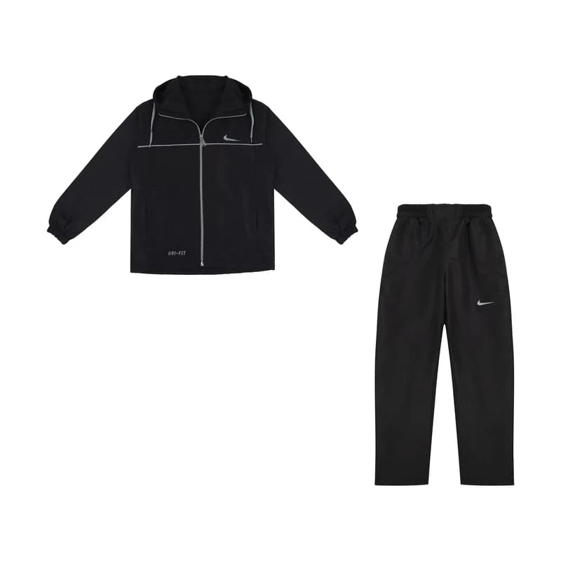 ست گرمکن شلوار بچه گانه آیرو نایک DRI FIT مشکی — تصویر ۳