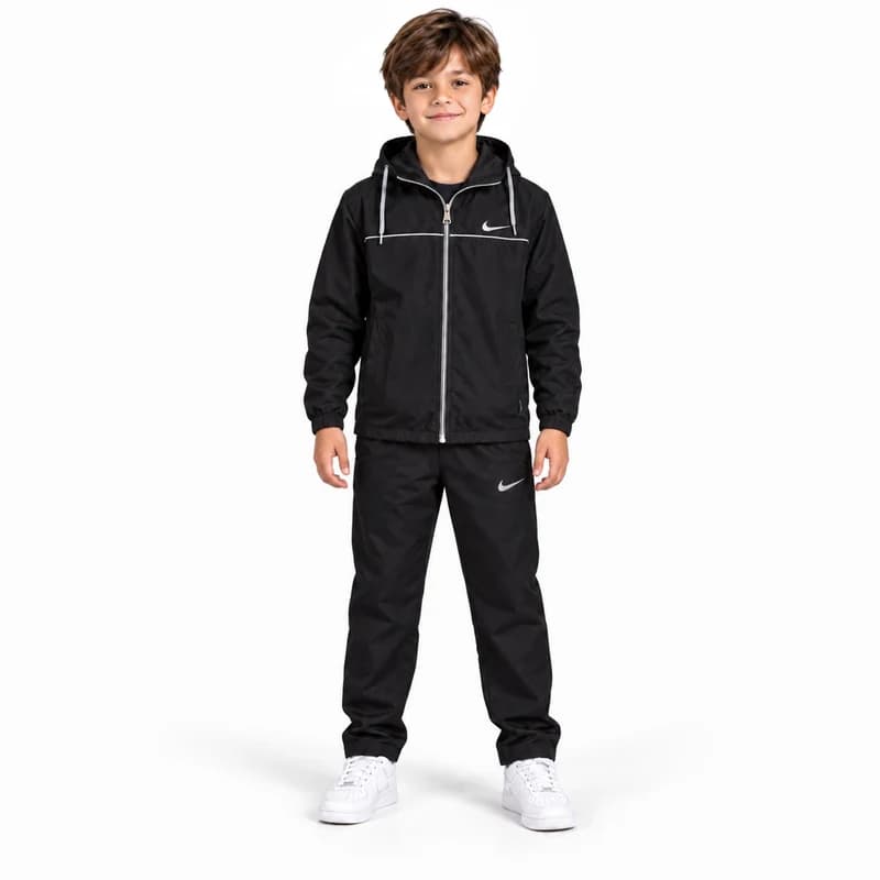 ست گرمکن شلوار بچه گانه آیرو نایک DRI FIT مشکی