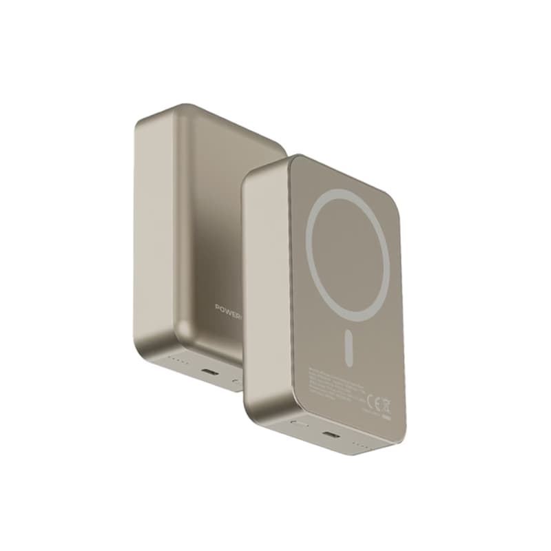 پاوربانک پاورولوژی ۲۰۰۰۰ میلی‌آمپر ۲۰/۱۵ وات مدل MagSafe (تیتانیومی)