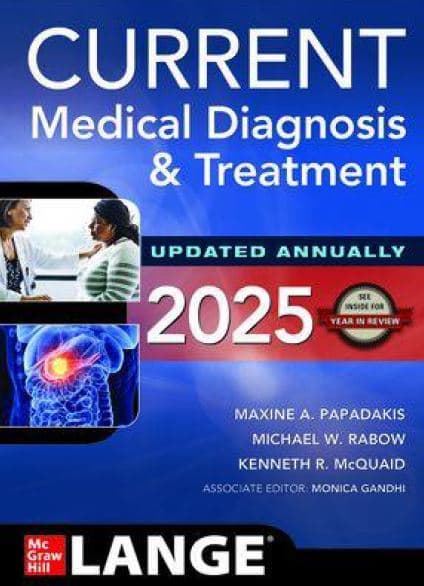 دانلود کتاب تشخیص و درمان پزشکی Current Medical Diagnosis & Treatment 2025, 64 Edition