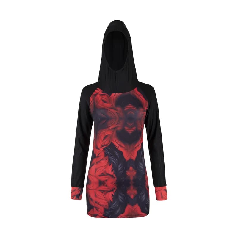 مایو شنا زنانه دو تکه کلاهدار اسلامی اسپیدو — تصویر ۲