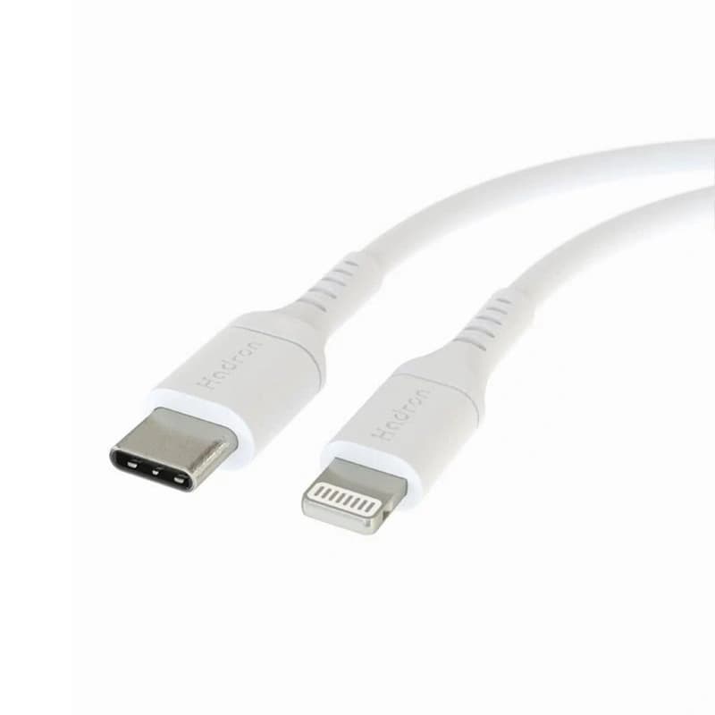 کابل هادرون Lightning به Type C مدل C-L01 طول 1 متر (سفید) — تصویر ۳
