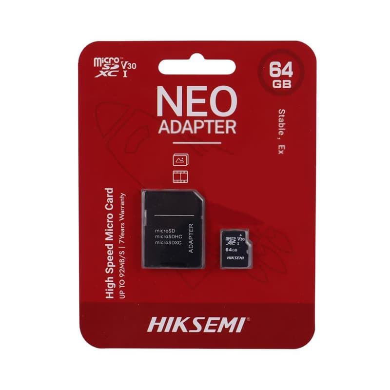 کارت حافظه میکرو اس‌دی هایکسمی 64 گیگابایت سرعت 92MB/s V30