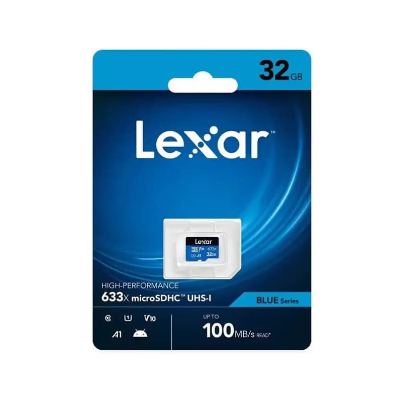 کارت حافظه میکرو اسدی لکسار 32 گیگابایت سرعت 100MB/s U1 A1 V10 — تصویر ۳