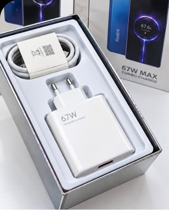 شارژر ۶۷ وات شیائومی Xiaomi 67W فست شارژ به همراه کابل | جعبه اصلی