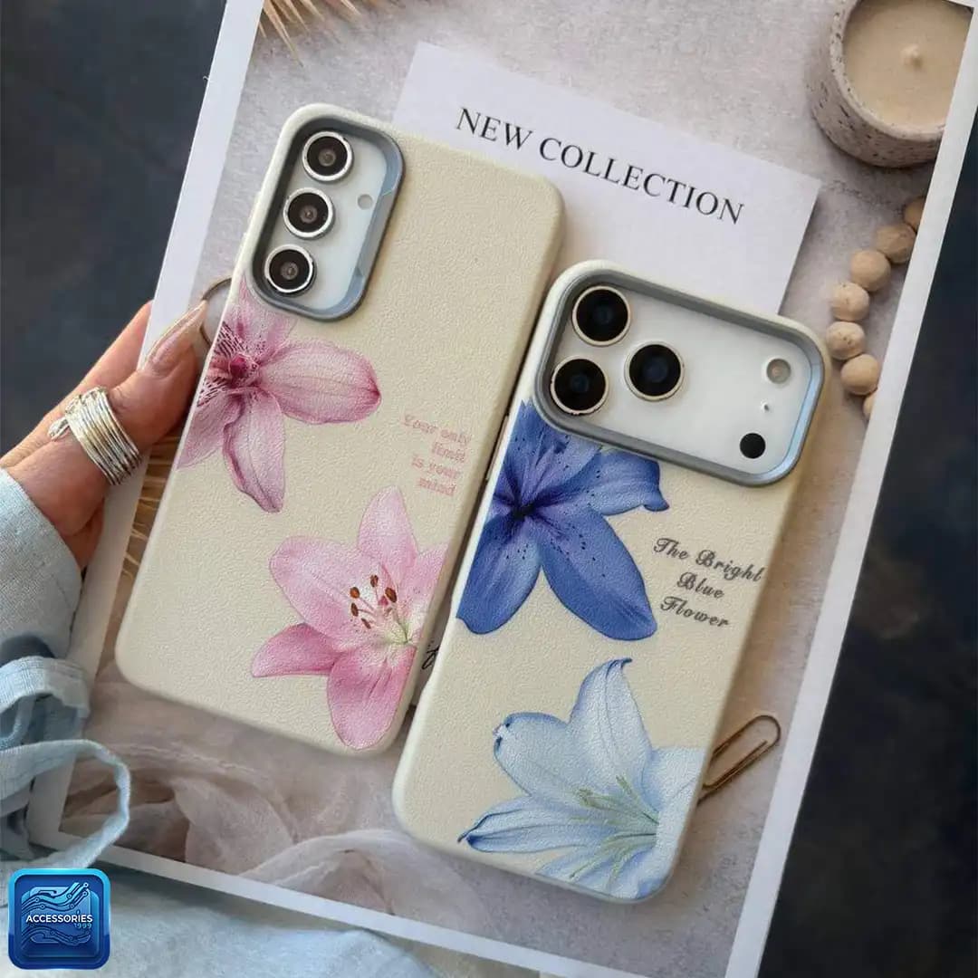 قاب گوشی فانتزی چرم طرح لیلیوم مدل آیفون 15Pro Max — تصویر ۵