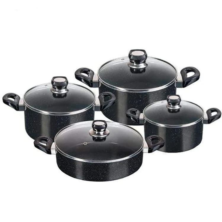 سرویس قابلمه 8 پارچه گرانیت بزرگ تیارا مدل ملینا TR-8S PTGB
