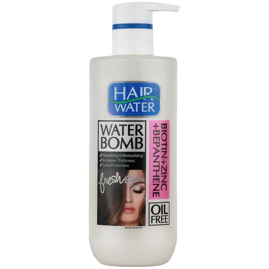 کرم آبرسان مو کامان سری Hair Water Bomb حاوی بیوتین، زینک و بپانتن حجم ۴۰۰ میلی‌لیتر — تصویر ۲