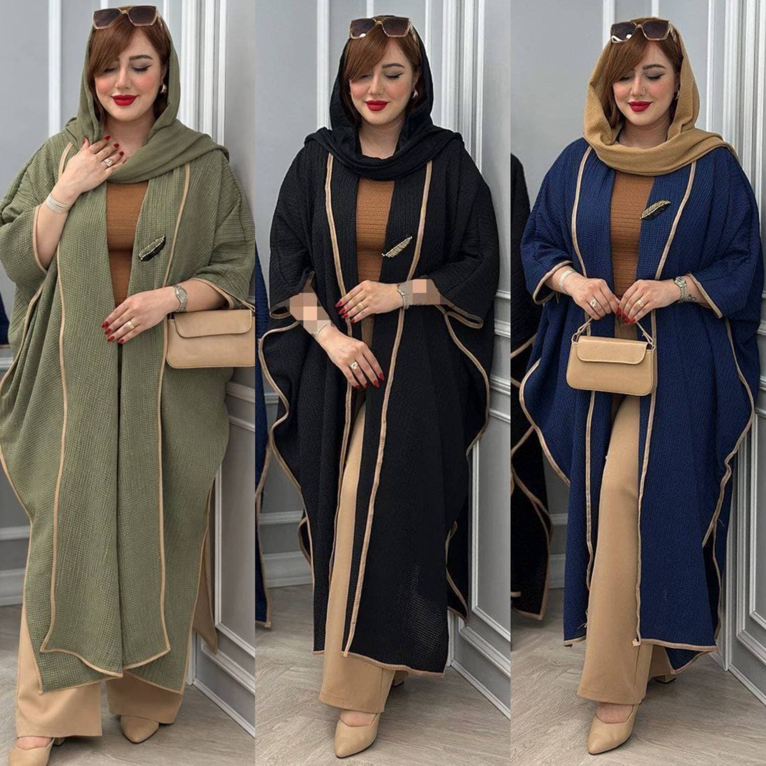 مانتو زنانه حصیری مدل میخک قواره آزاد (کد: ۵۶۳۰)