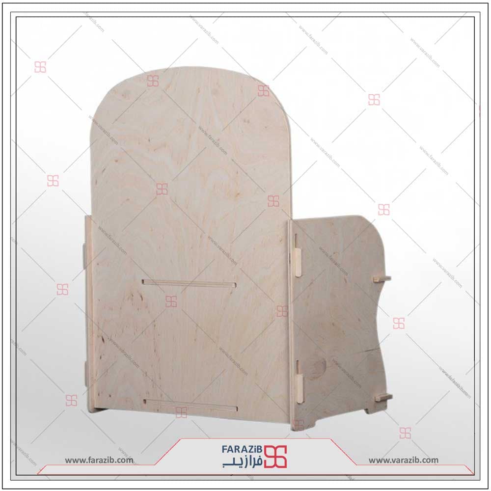 استند لوازم آرایشی رومیزی چوبی — تصویر ۲