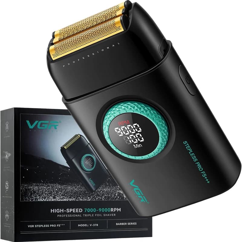 ماشین اصلاح صورت و بدن شارژی وی جی ار مدل v-378 — تصویر ۲