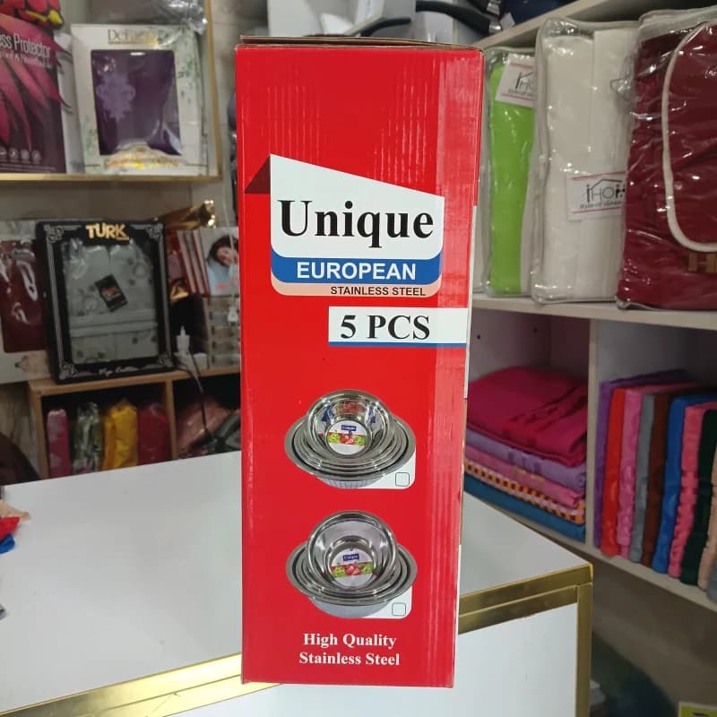 سرویس لگن استیل 5 تکه — تصویر ۲