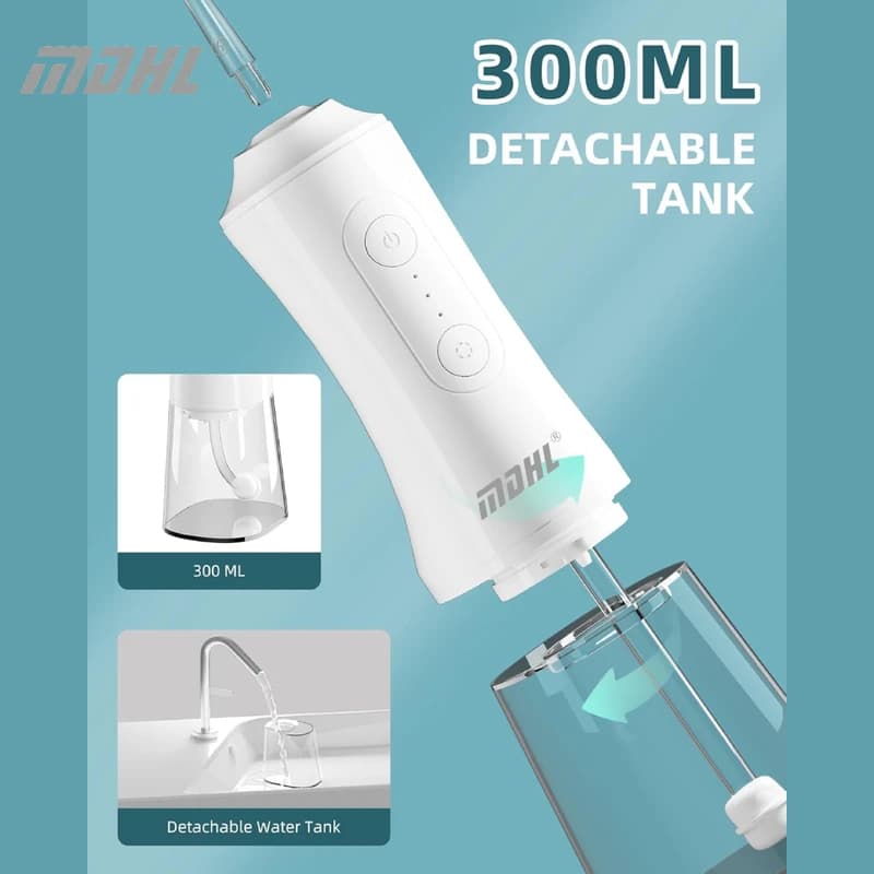 دستگاه شست و شوی دهان و دندان شارژی ام دی اچ ال مدل MD-6690 به همراه 4 سری — تصویر ۶