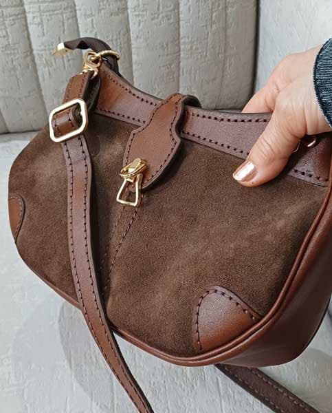 کیف دوشی زنانه چرم اشبالت طبیعی M50 مدل آرتمیس — تصویر ۲