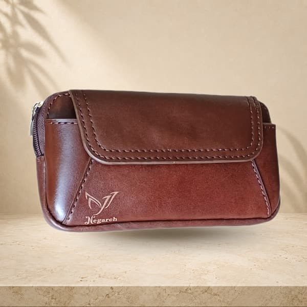 کیف کمری موبایل مردانه چرم طبیعی دست دوز M23