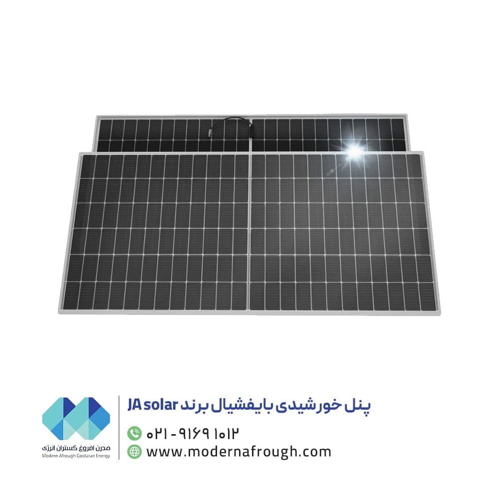 پنل خورشیدی 625 وات بایفشیال مدل N-Type-LB برند JA SOLAR