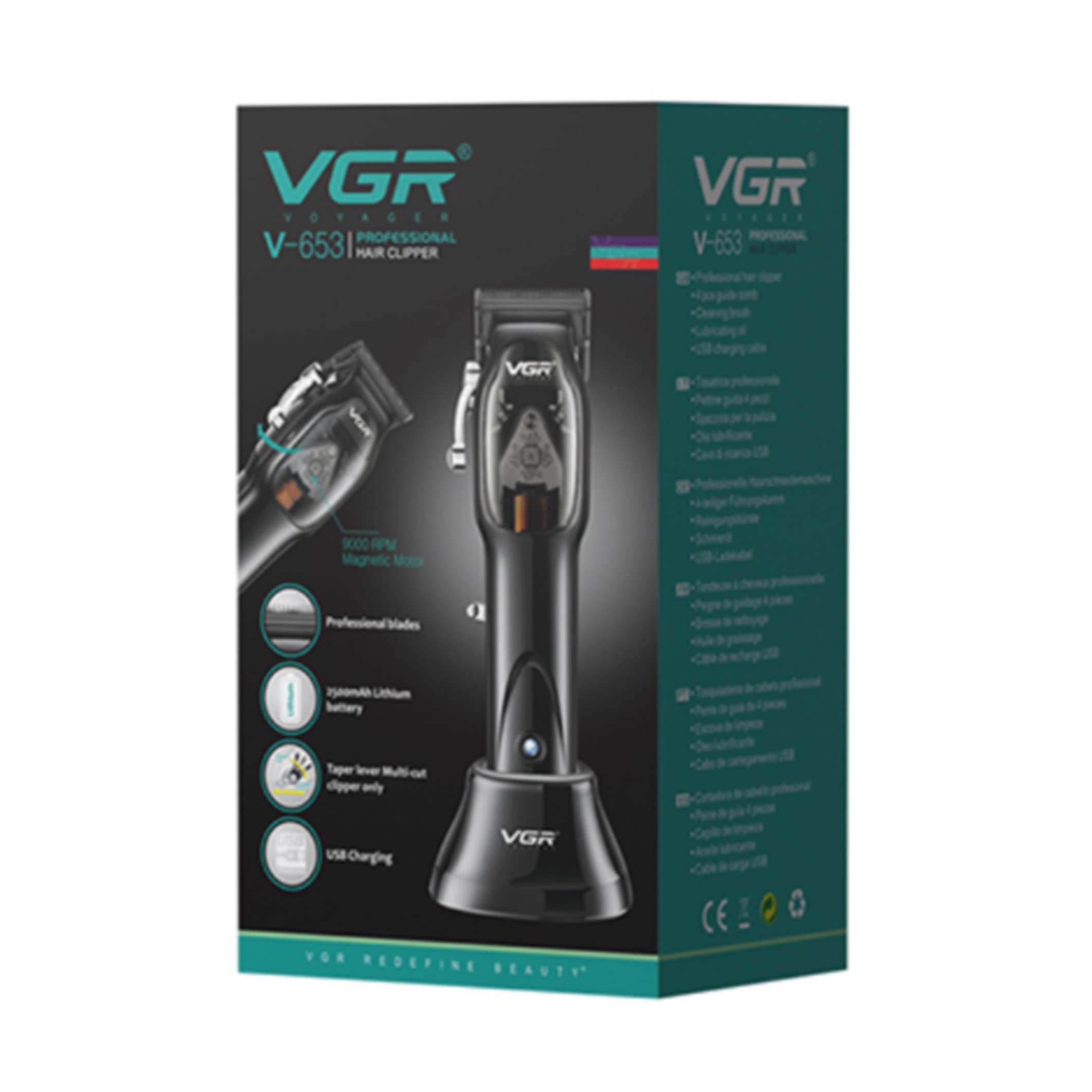 ماشین اصلاح موی سر و صورت وی جی ار مدل V-653 — تصویر ۱۰
