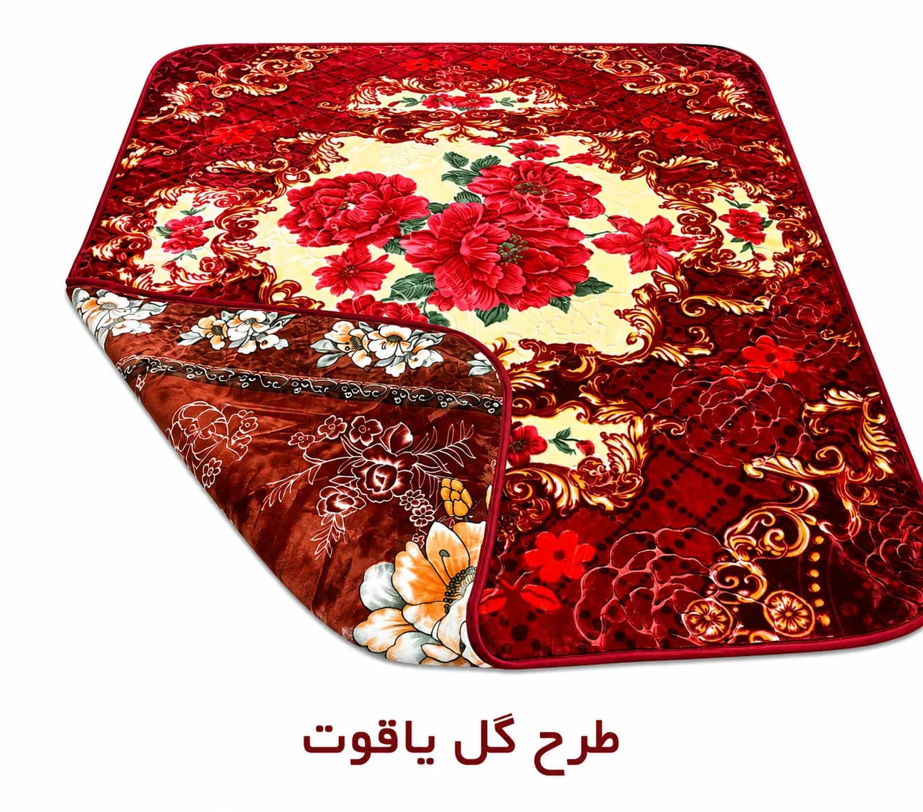 پتو یک نفره مخمل دورو برجسته درجه یک — تصویر ۵