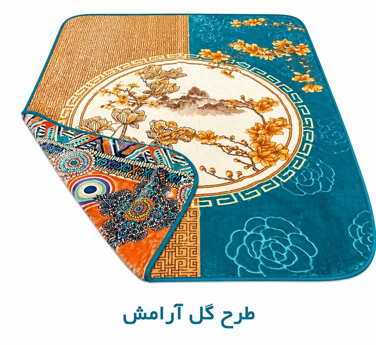 پتو یک نفره مخمل دورو برجسته درجه یک — تصویر ۷