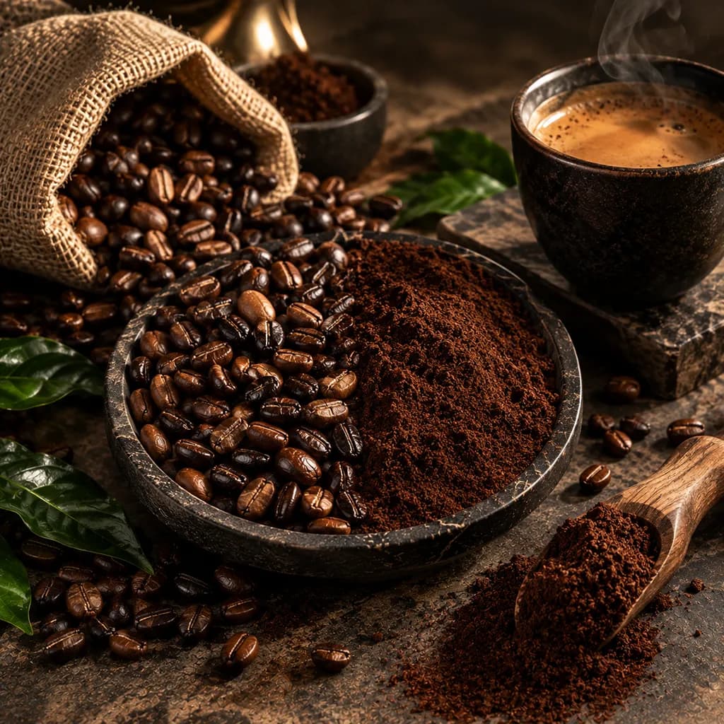 قهوه ترکیبی 70٪ عربیکا و 30٪ روبوستا