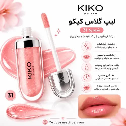 لیپ گلاس کیکو شماره 31 — تصویر ۳