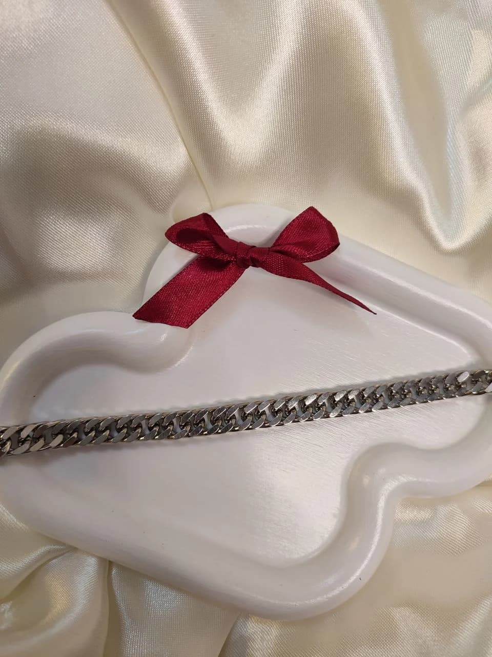دستبند کارتیه استیل نقره ای مردانه