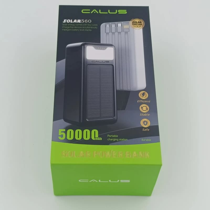 پاوربانک کالوس مدل Solar560 ظرفیت ۵۰۰۰۰ میلی آمپر ساعت — تصویر ۵