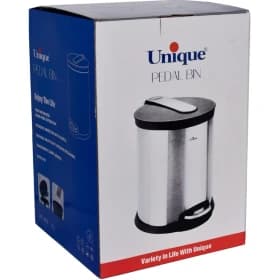 سطل زباله استیل یونیک مدل UN-4430 ظرفیت ۱۶ لیتر آرام بند — تصویر ۳