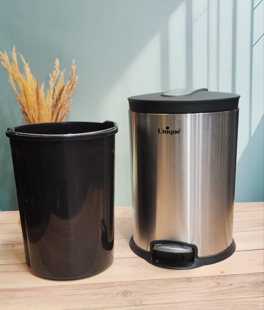 سطل زباله استیل یونیک مدل UN-4430 ظرفیت ۱۶ لیتر آرام بند — تصویر ۶