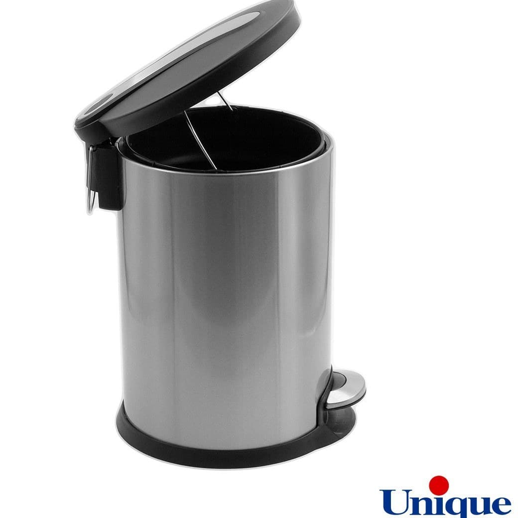 سطل زباله استیل یونیک مدل UN-4430 ظرفیت ۱۶ لیتر آرام بند — تصویر ۸