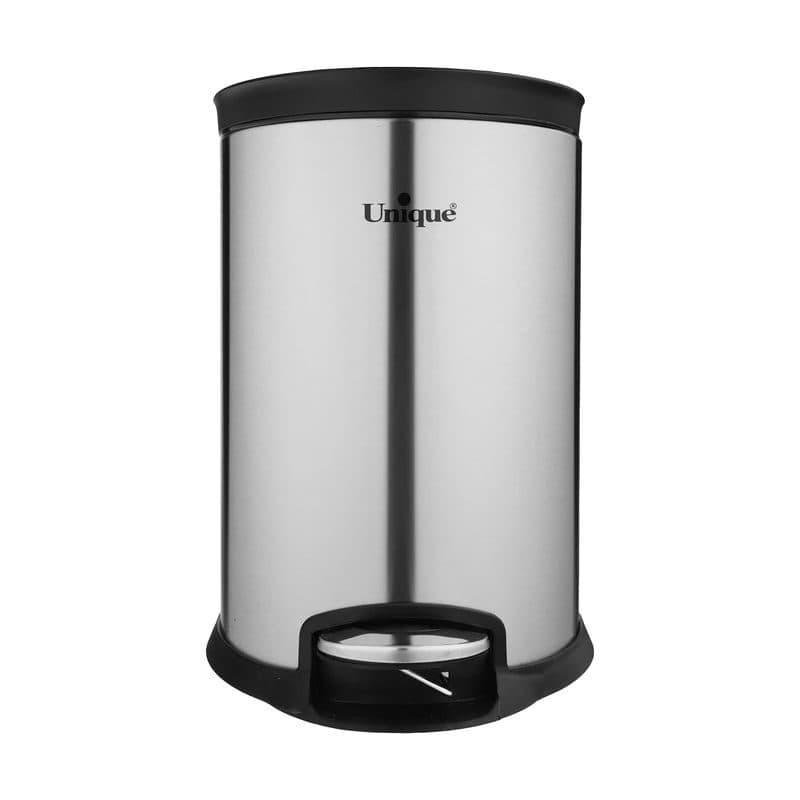سطل زباله پدالی یونیک مدل UN-4420 ظرفیت ۱۲ لیتر استیل آرام بند — تصویر ۷