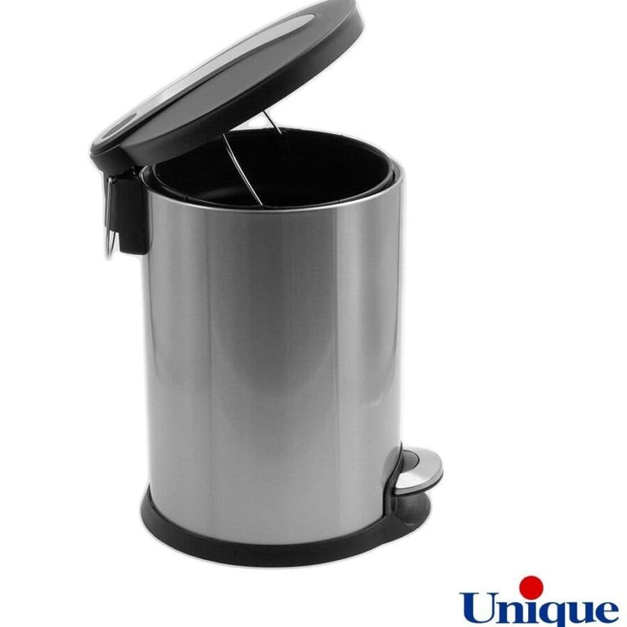 سطل زباله پدالی یونیک مدل UN-4420 ظرفیت ۱۲ لیتر استیل آرام بند — تصویر ۳