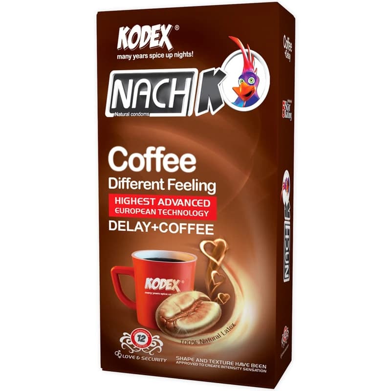 کاندوم ناچ کدکس مدل Delay And Coffee بسته 12 عددی