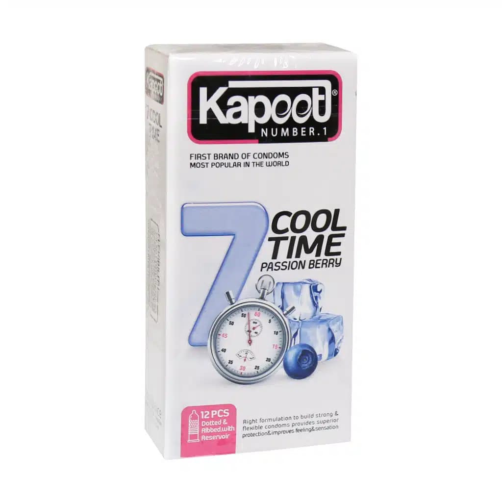 کاندوم تاخیری کاپوت (Kapoot) مدل 7 Cool Time بسته 12 عددی